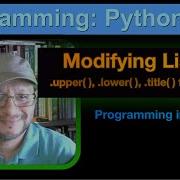 Learning Python Modifying Lists With Upper Lower Title Functions