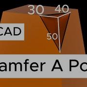 Как снять фаску с точки в FreeCAD