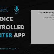 React Js Voice Controlled Counter App React Js Projects
