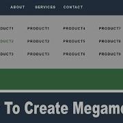 Create MEGA MENU Using Html And Css