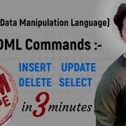 DBMS 31 DML Data Manipulation Language In DBMS DML Commands INSERT UPDATE DELETE AND SELECT