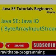 Java SE Java IO ByteArrayInputStream Example