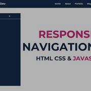 How To Make Responsive Navigation Bar Using HTML CSS JavaScript Responsive Menu