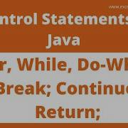 Control Statements In Java Part 2 Java Tutorial In Hindi Excellence Technology