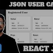 Ep1 Display JSON Data In React