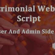 Matrimonial Website Script Matrimonial Php Script Matrimonial Script