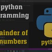 Remainder In Two Numbers In Python Code Learning
