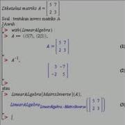 Mathematics Use Maple Matriks
