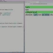HTML Block And Inline Elements Tutorial