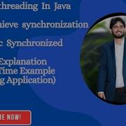 16 Multithreading In Java How To Achieve Synchronization Using Static Synchronized Jobinterview