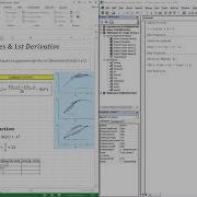 Conv Finite Difference Approximation Of 1st Derivative EXCEL VBA