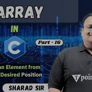Delete An Element From Array At Desired Position Part 16 Array In C Programming Tpoint Tech