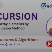 7 Printing Array Elements By Using Recursion Stacks Data Structures And Algorithms GATE CS IT