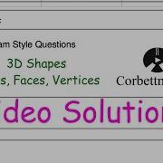 3D Shapes Answers Corbettmaths