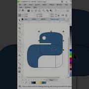 Python Programming Language Logo In CorelDRAW Coreldraw