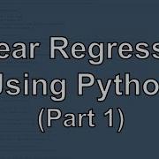 Linear Regression Python Sklearn Numpy Pandas