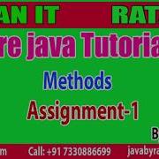 Core Java Tutorials Methods Assignment 1 By Ratan Sir