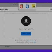 Build Drag And Drop Upload File Feature Like YouTube HTML CSS JavaScript
