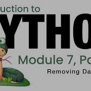 Python Module 7 Removing Data Fall 2023