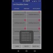 Android CheckBox List Demo