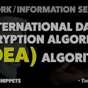 IDEA International Data Encryption Algorithm Complete Encryption Process In Detail With Diagrams