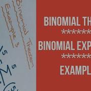 Binomial Theorem Binomial Expansions Example 3