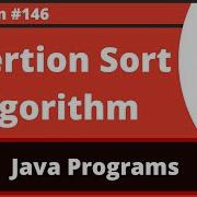 Java Program To Implement Insertion Sort Algorithm