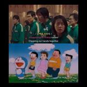 Squid Game X Doraemon Round And Round Squid Game Korea We Are Earthlings Doraemon Japan