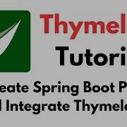 Thymeleaf Tutorial 3 Create Spring Boot Project And Integrate Thymeleaf