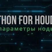 Python For Houdini Параметры ноды
