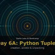 AI Bootcamp Day 6A Python Tuples Creation Access Unpacking