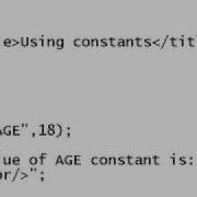 PHP Using Constants