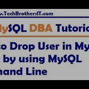 How To Drop User In MySQL Server By Using MySQL Command Line MySQL DBA Tutorial