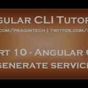 Angular Cli Generate Service