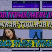 How To Add Items Menu In ActionBar Toolbar Android Studio Tutorials For Beginners 2022