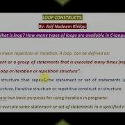 Programming In C While Loop Ics Part 2 Chapter 12 Lecture 02