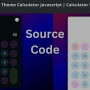 Light Dark Theme Calculator With Source Code Javascript HTML CSS And JavaScript CodingWithRohani