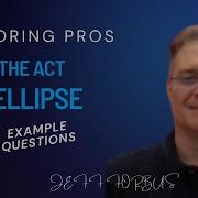 ACT Math Review Ellipse Example Questions