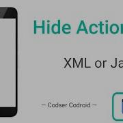 How To Hide Action Bar In Android Studio Or AIDE App Codser Codroid