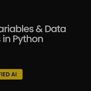 Variables DataTypes In Python Simplified AI Course