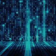 Data Stream Big Data Fall Binary Code Drop 4K