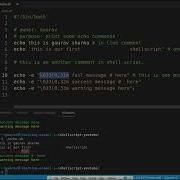 Shell Script Tutorials 7 Comments And Echo In Shell Script Multiple Line Print Statement