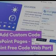 How To Add Custom Code To SharePoint Pages ShortPoint Free Code Web Part