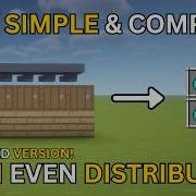 The Ultimate Simple Compact Even Item Distributor In Minecraft