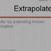 Extrapolate
