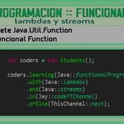 Programación FUNCIONAL En JAVA FUNCTION Lambdas En Java