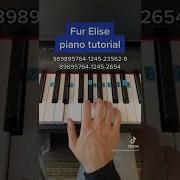 Fur Elise Easy Piano Tutorial