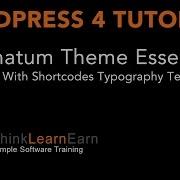 16 Ultimatum Theme Essentials Working With Shortcodes Typography Techniques Wordpress 4 2 Tutorials