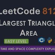 LeetCode 812 Largest Triangle Area C Java Python Solution