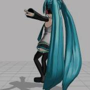 MikuMikuDance OpenNI Kinect Test